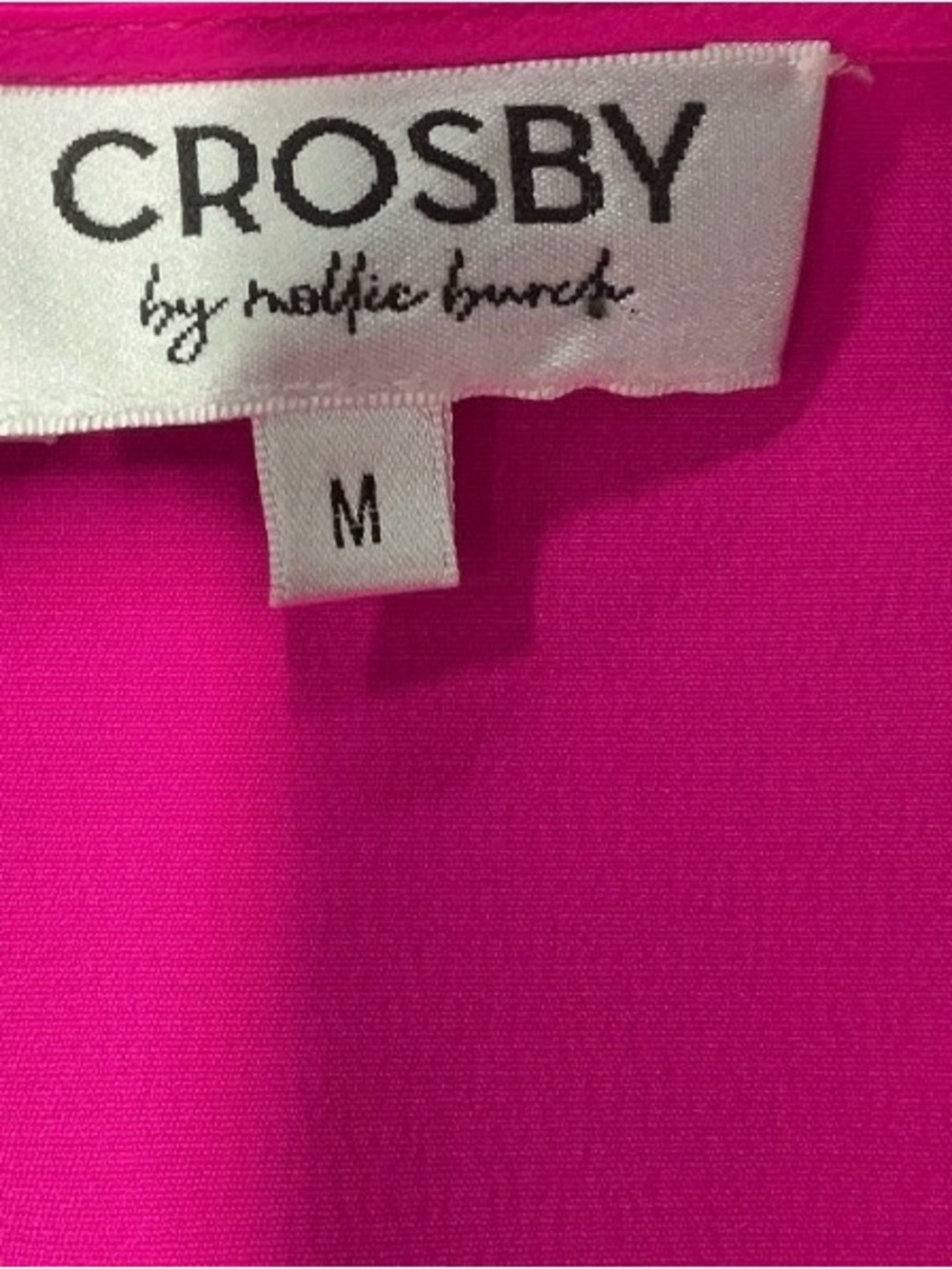 Hot Pink CROSBY by Mollie Burch Off Shoulder Blouse Flowing Top Summer Chic - Picture 7 of 8